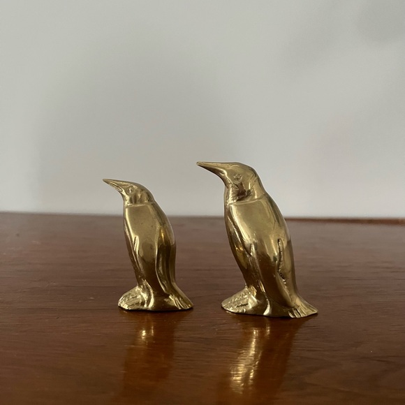 Vintage Brass Penguins (Pair) - Picture 3 of 8